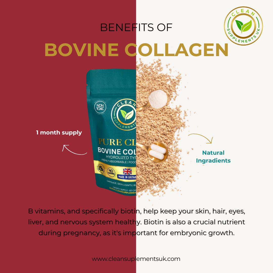 Bovine Collagen Hydrolysed Type 1 & 3 | Grass-Fed, Clean UK-Made Collagen for Skin, Hair, Joints & Bones