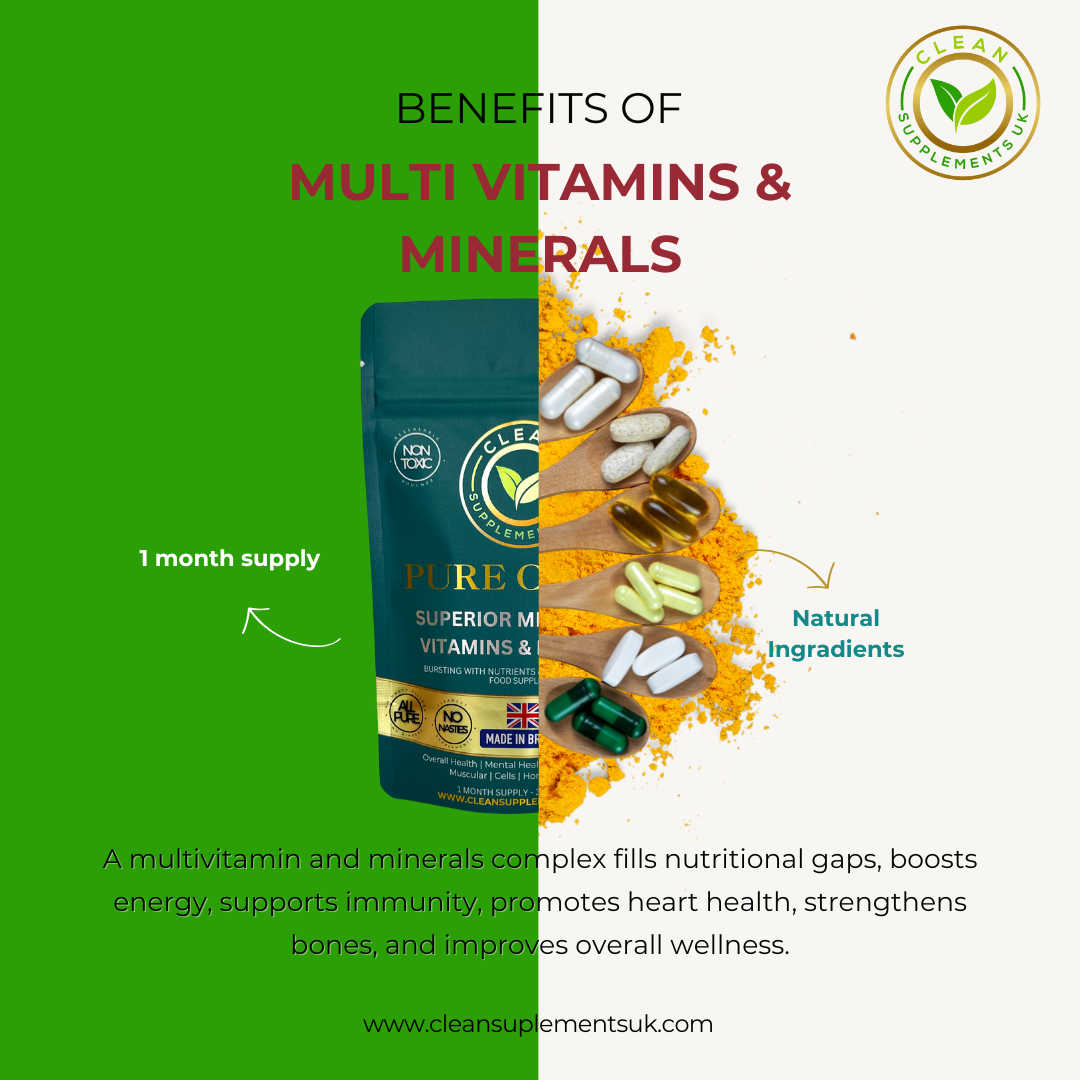 Mega Multi Vitamin & Mineral Complex – One-a-Day Clean Formula for Immunity, Energy & Wellness