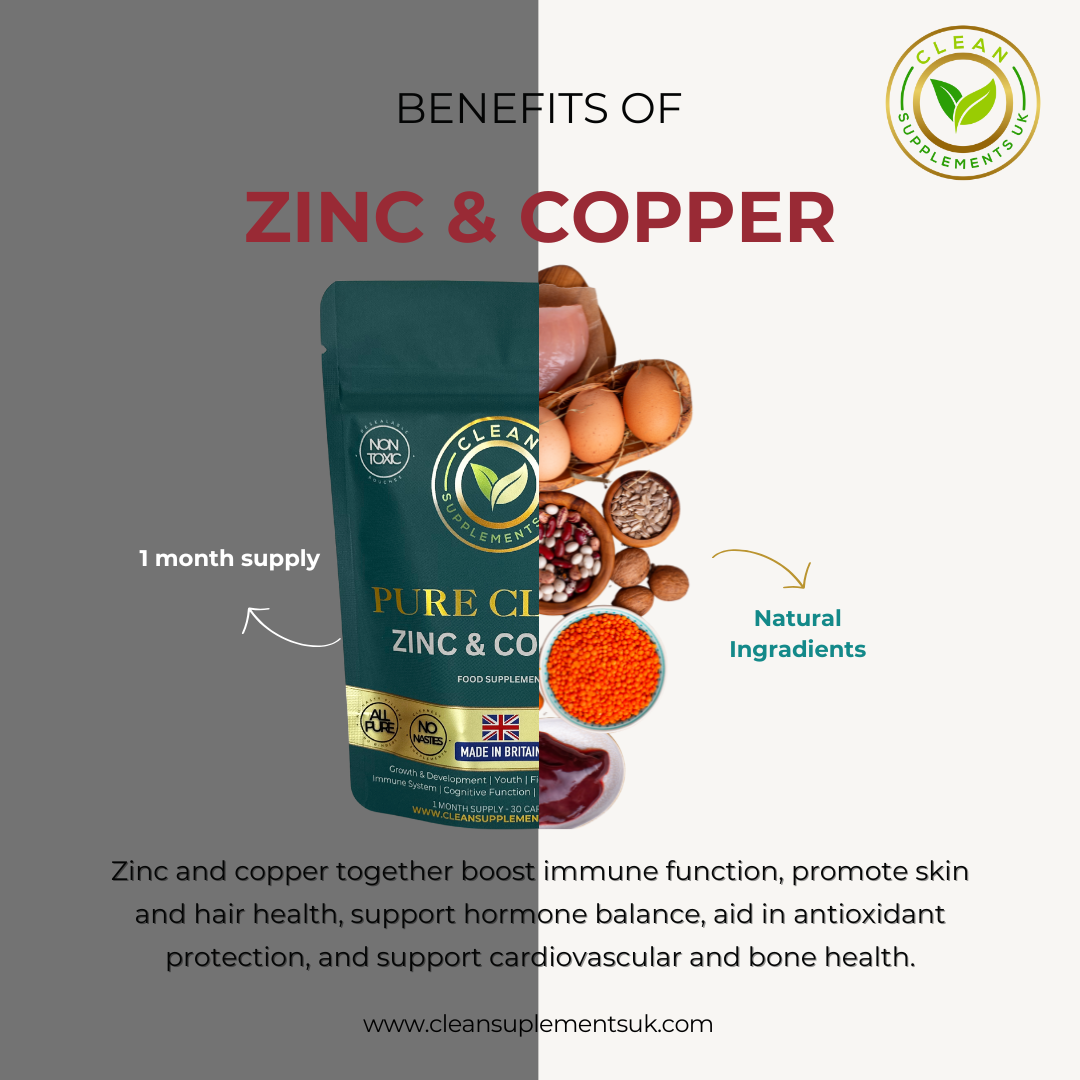 Zinc & Copper Capsules – Balanced Complex for Immunity, Skin, Hormones & Hair