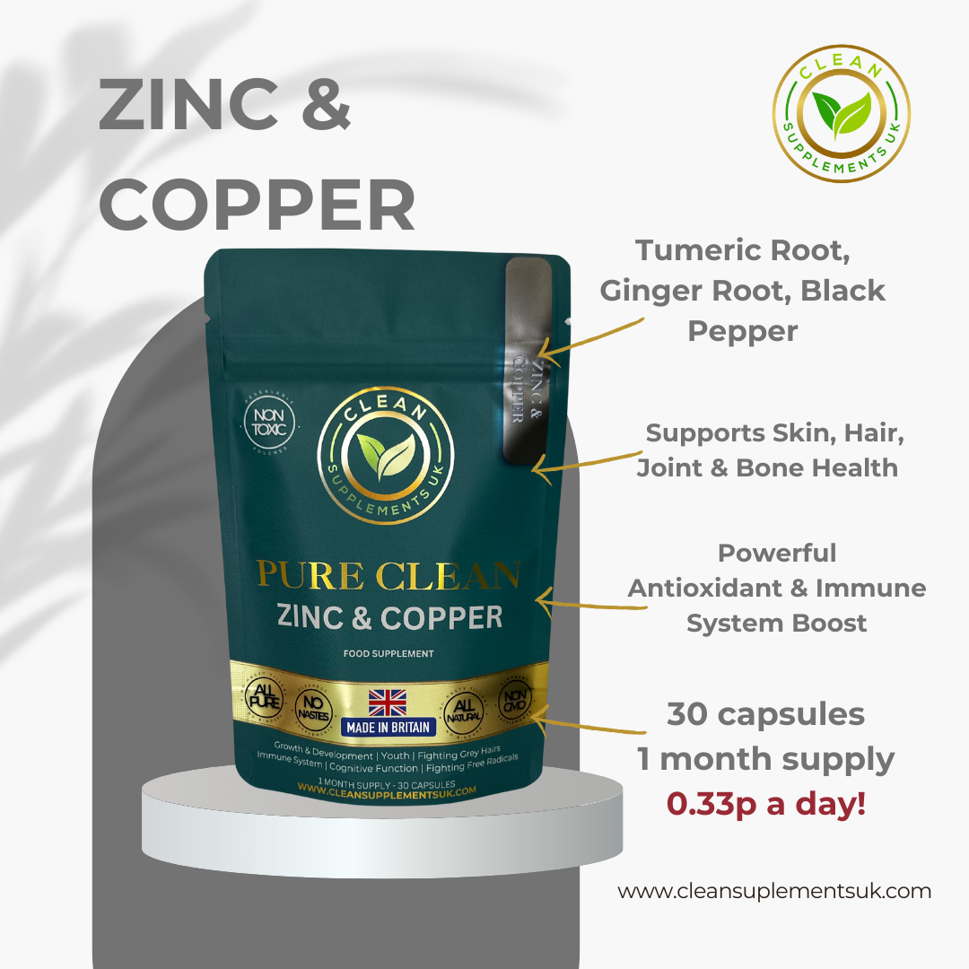 Zinc & Copper Capsules – Balanced Complex for Immunity, Skin, Hormones & Hair