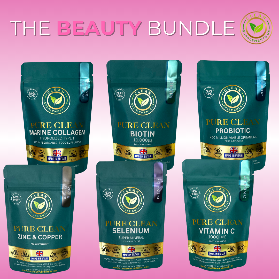 The Optimum BEAUTY Stack – Clean Collagen, Hair, Skin & Nail Support from Within
