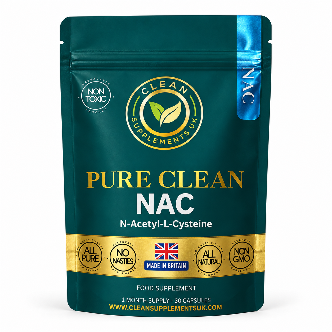 NAC N-Acetyl-L-Cysteine | 100% Premium NAC capsules