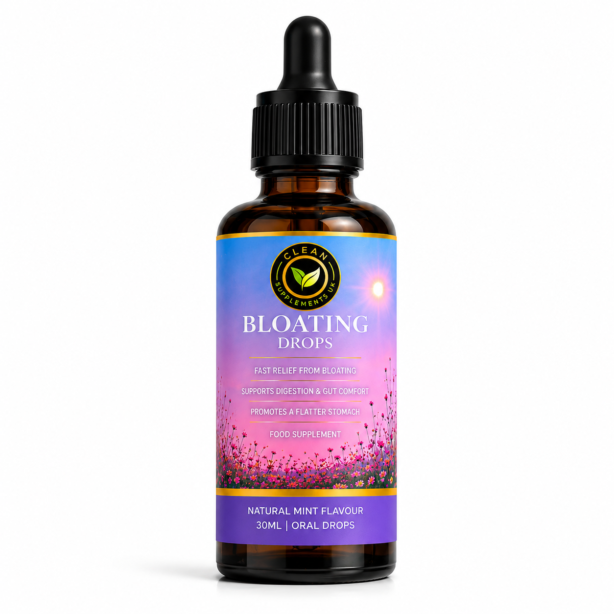 Pure Clean Bloating Drops | Daily Bloating, Digestion & Gut Comfort Support