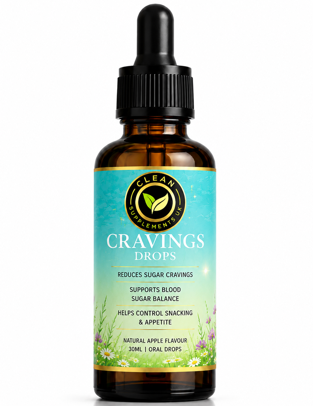 Cravings Drops 30ml Sublingual Liquid Formula for Sugar Cravings, Appetite Control and Healthy Eating Support