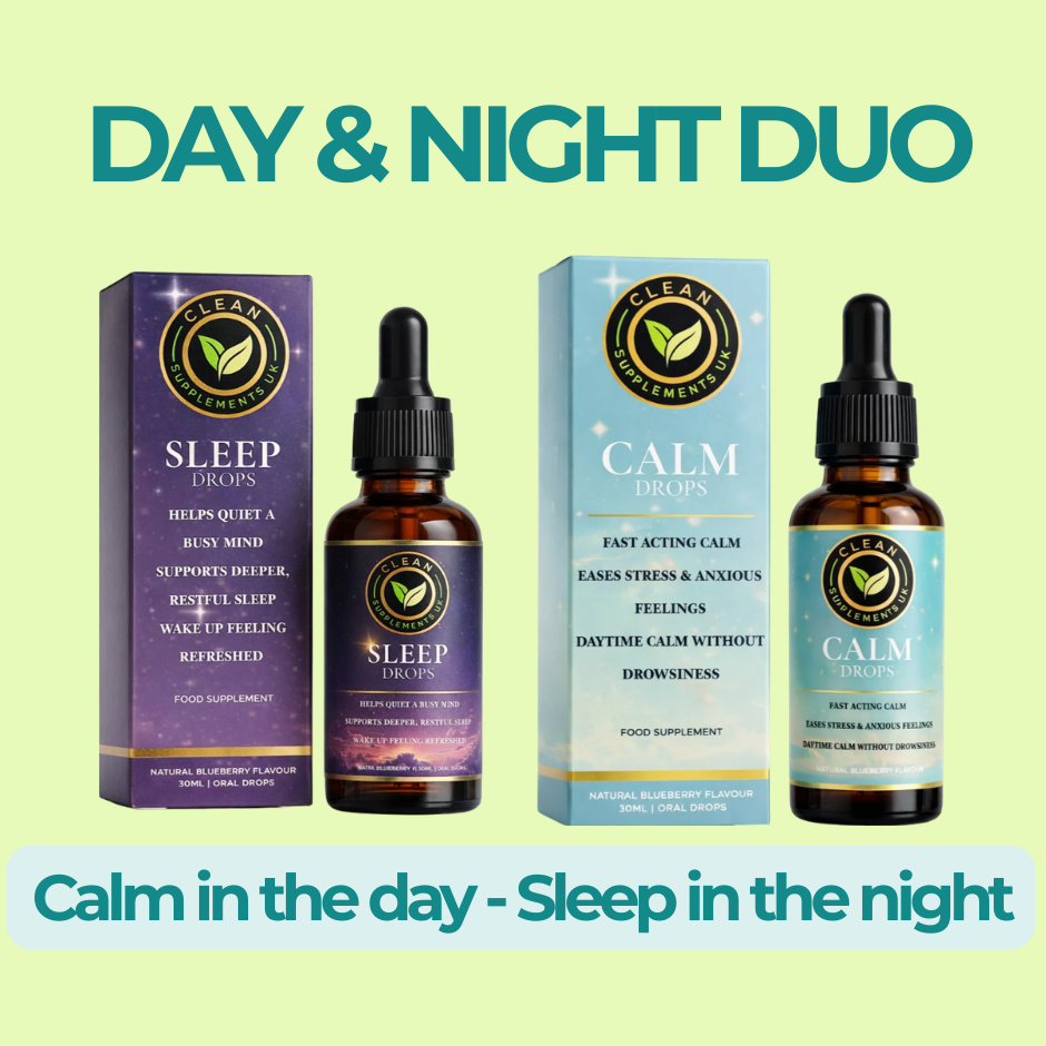 DUO Pure Clean Calm & Sleep Drops | Fast Acting & Anxiety & Sleep Support