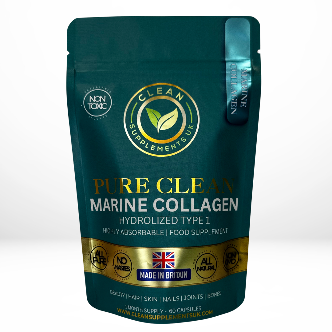 Marine Collagen Capsules Type 1 – Hydrolysed Peptides for Skin, Hair, Joints & Anti-Aging